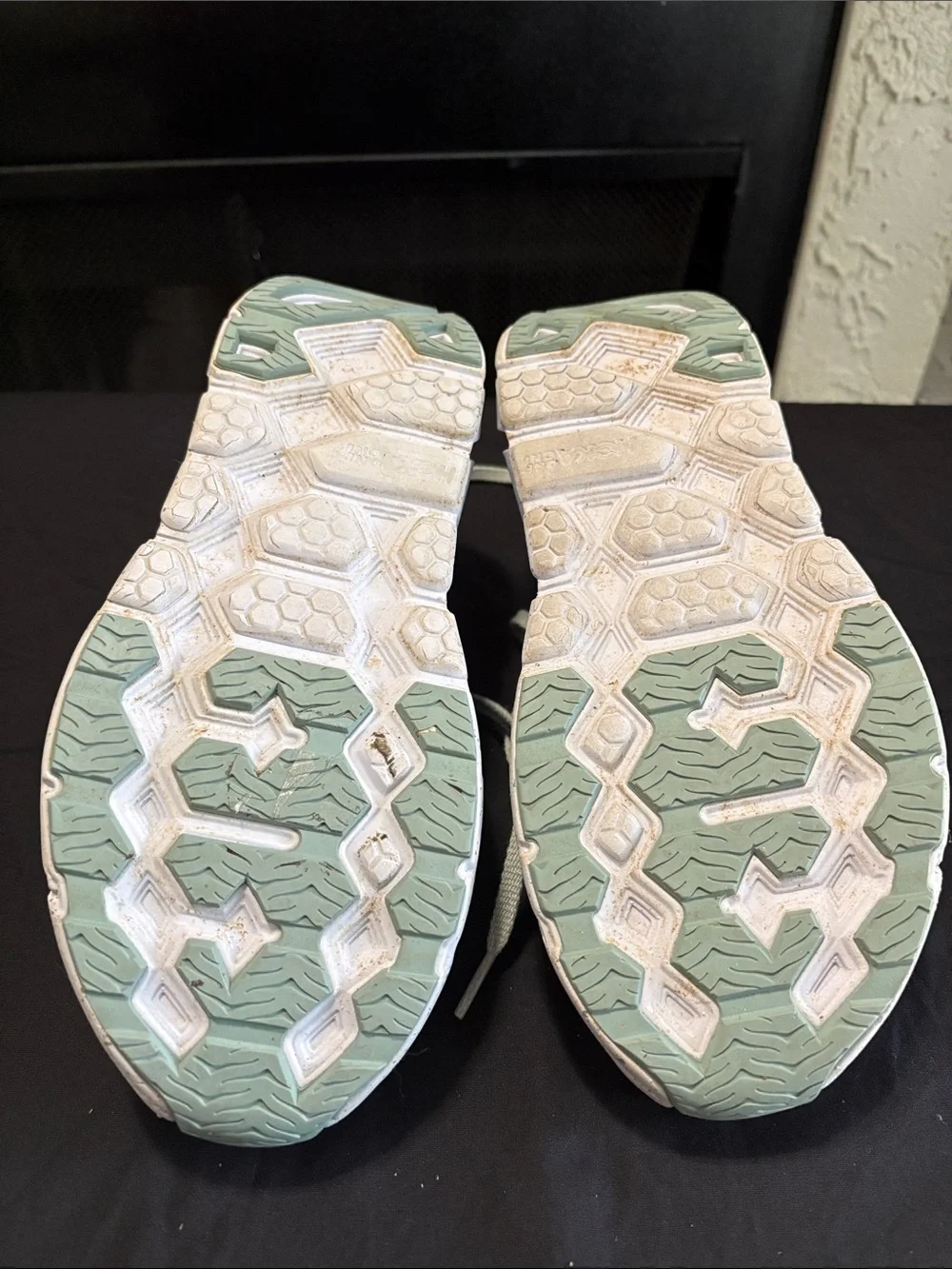 Hoka Women's Sneakers in Light Sage with Mint Accents
